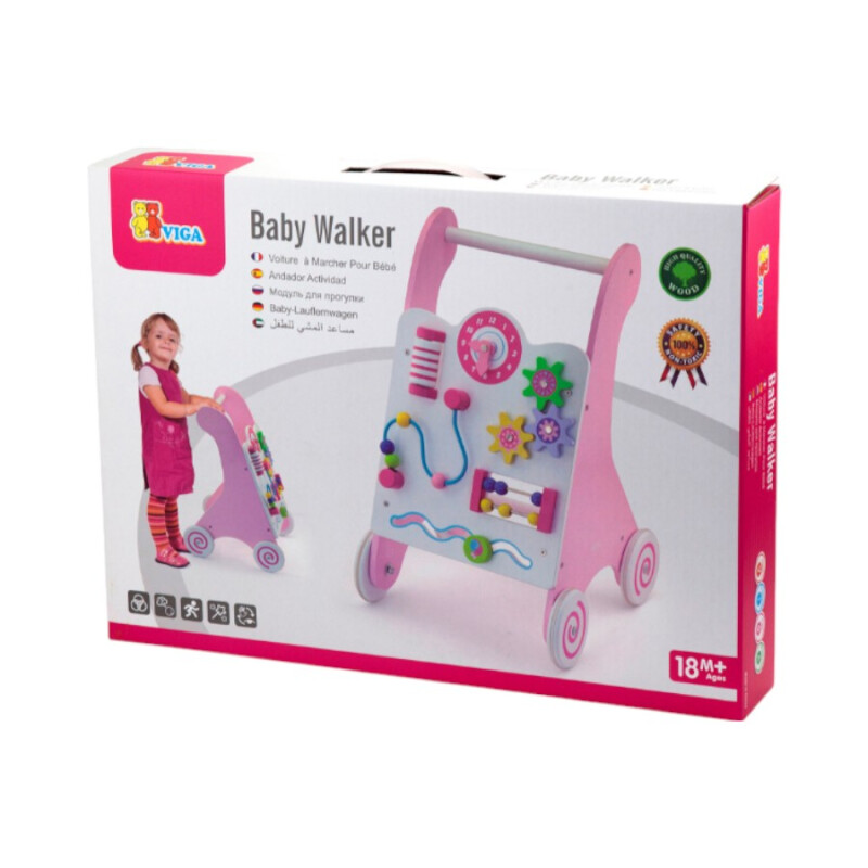 Caminador con actividades Rosa Viga Caminador con actividades Rosa Viga
