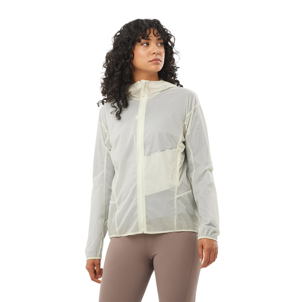 Salomon Rompeviento Sense aereo wind JKT W ICICLE para Mujer - Crudo Crudo