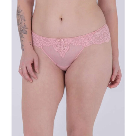 P22500-colaless punt & tul Rosa antique