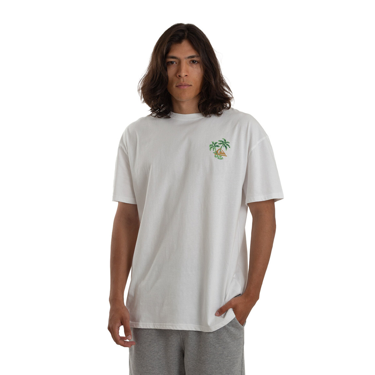 Remera Hombre Quiksilver Evo - Blanco 