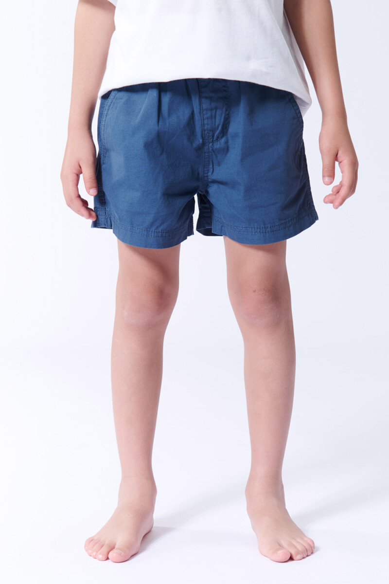 Short de baño algodón Azul