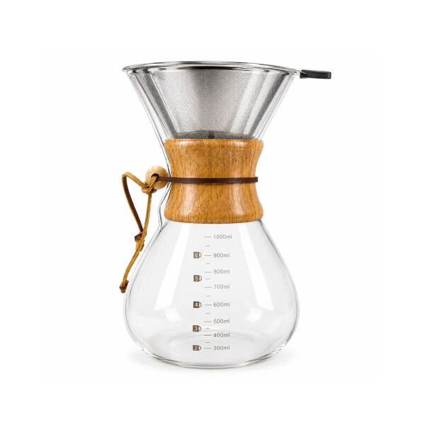 CAFETERA DE VIDRIO TIPO CHEMEX Unica