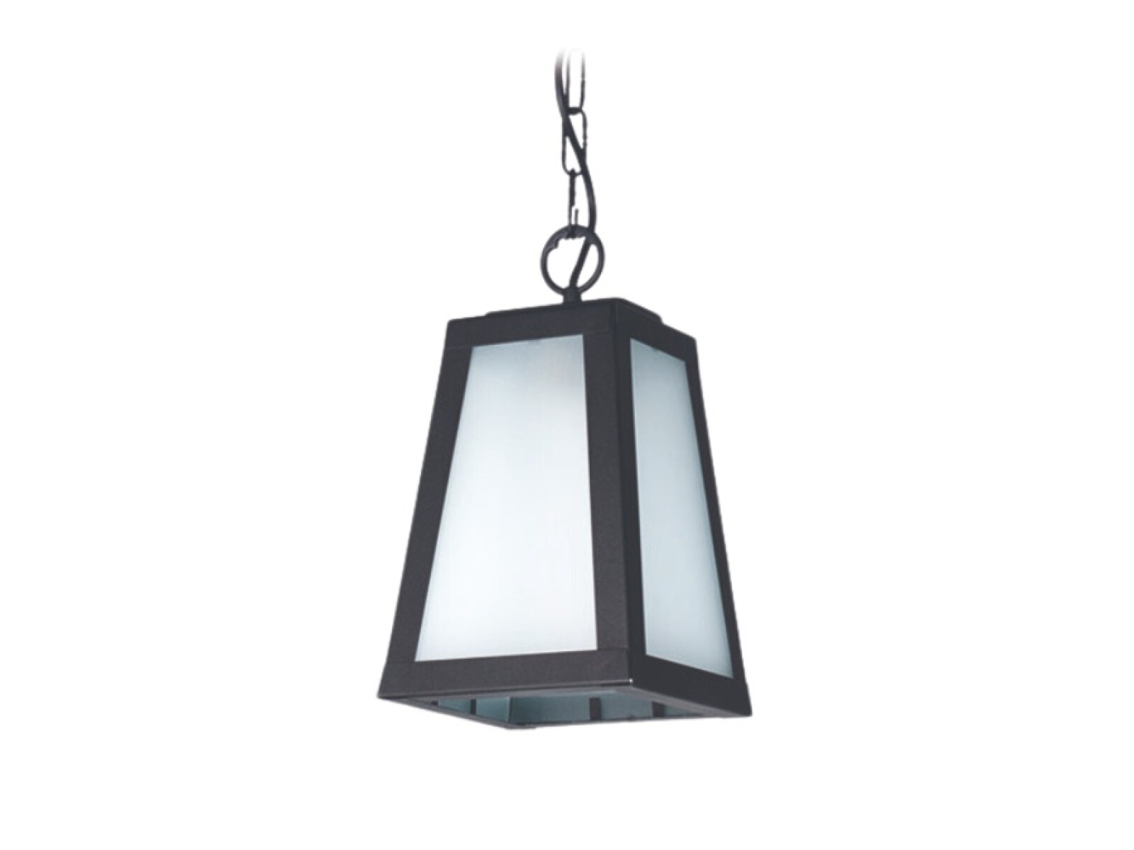 FAROL COLGANTE 1 LUZ PIRAMIDE NEGRO E27 