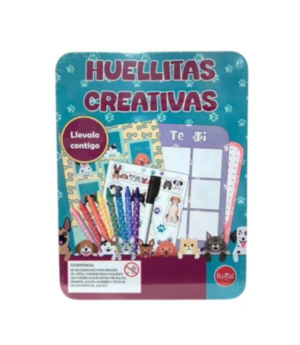 JUEGO HUELLITAS CREATIVAS DE VIAJE EN LATA S/C