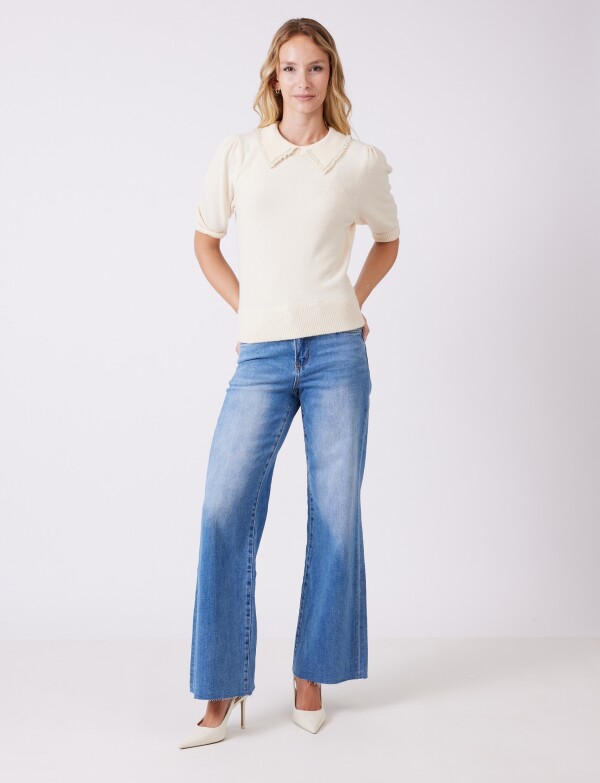 Buzo Perlas BEIGE CLARO