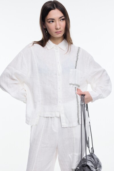 CAMISA MANGA LARGA Crudo