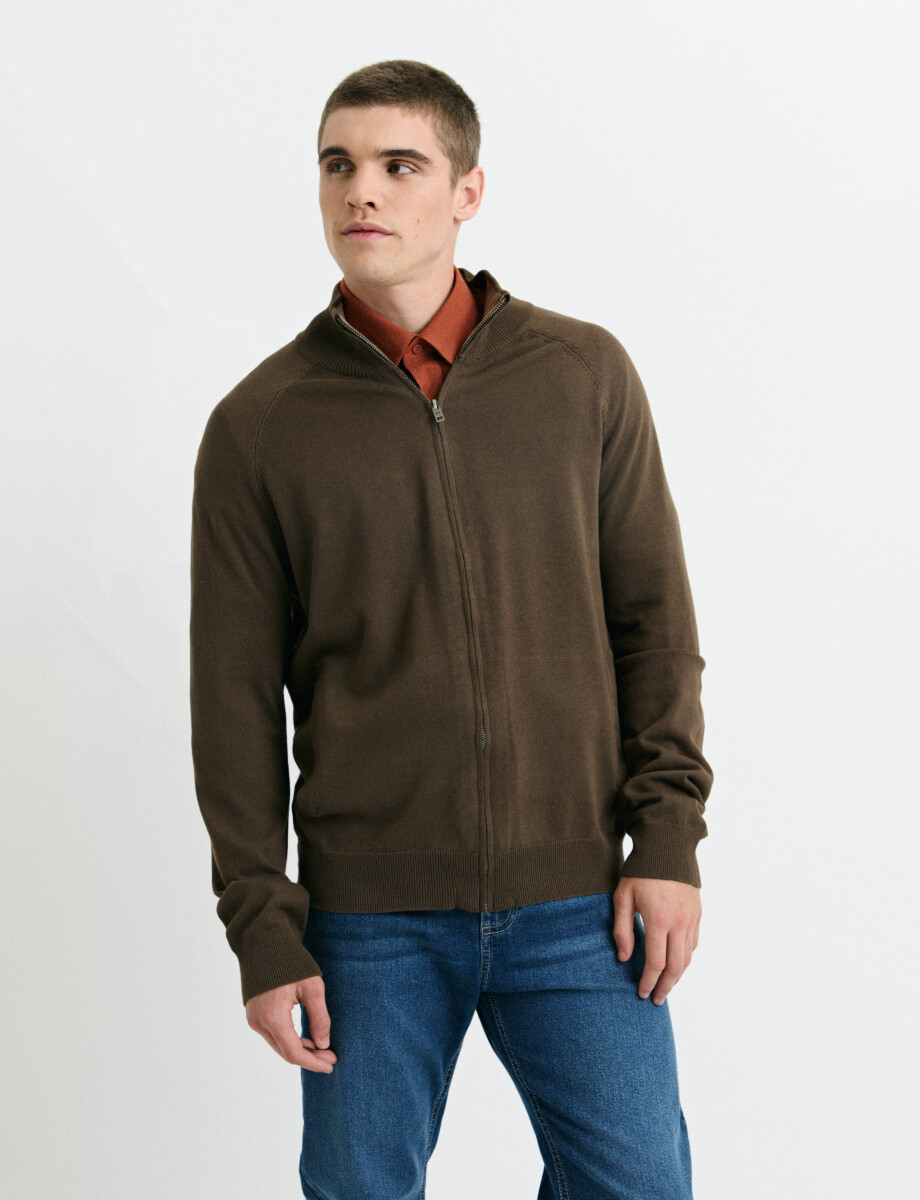 470981 CARDIGAN HARRINGTON LABEL Oliva