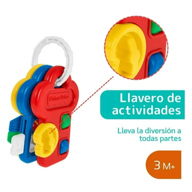 Llavero Llaves De Colores Fisher Price Con Actividades Llavero Llaves De Colores Fisher Price Con Actividades