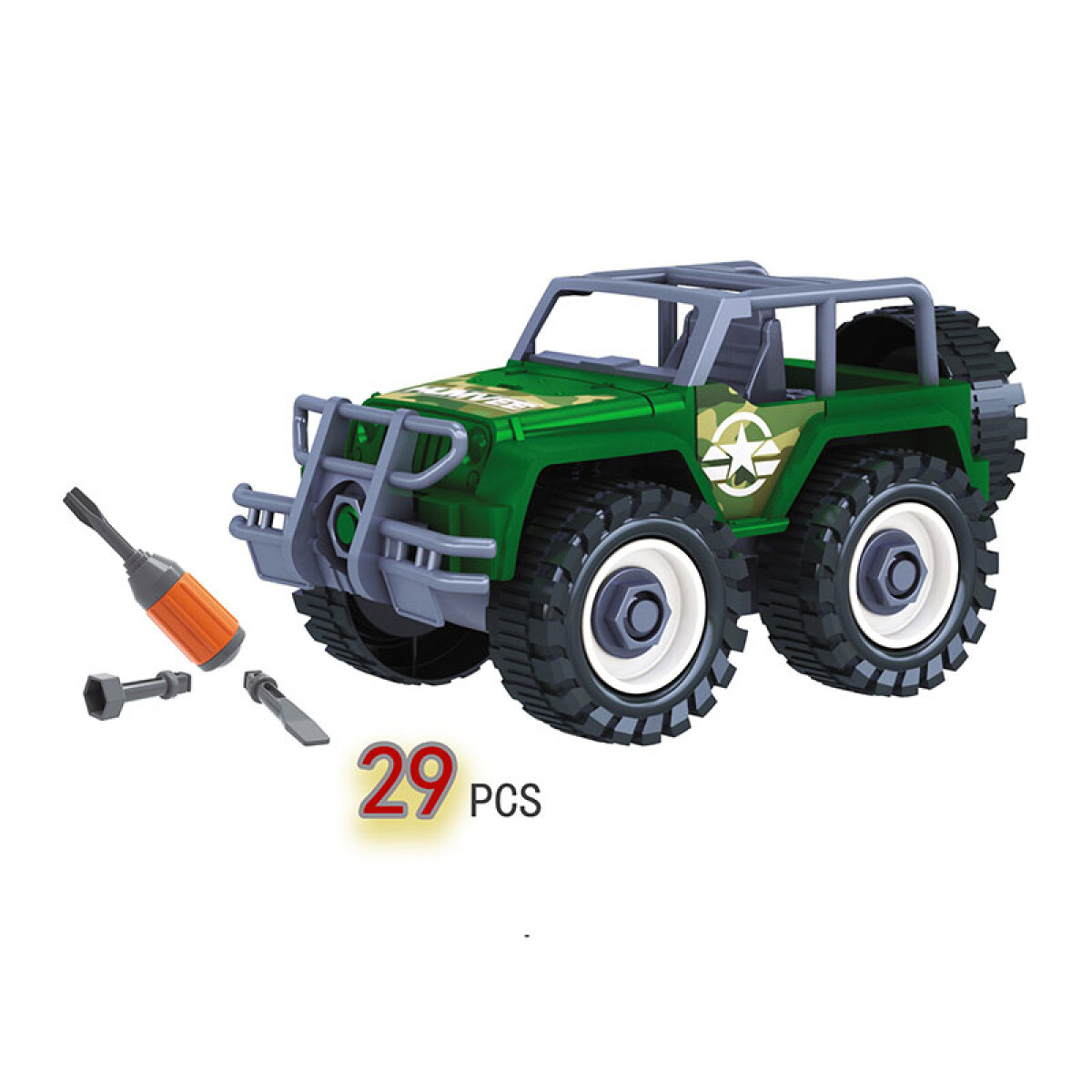 OUTLET Jeep Didáctico para armar y desarmar 13*7.5*7.5 cm - Outlet Jeep Didáctico Para Armar Y Desarmar 13*7.5*7.5 Cm 