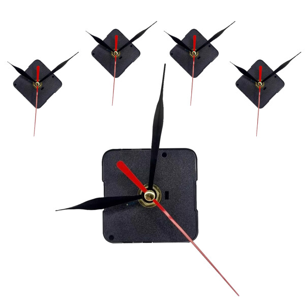 Mecanismo Maquina Para Reloj De Pared Quartz X5 Uni Color Variante Negro Liso
