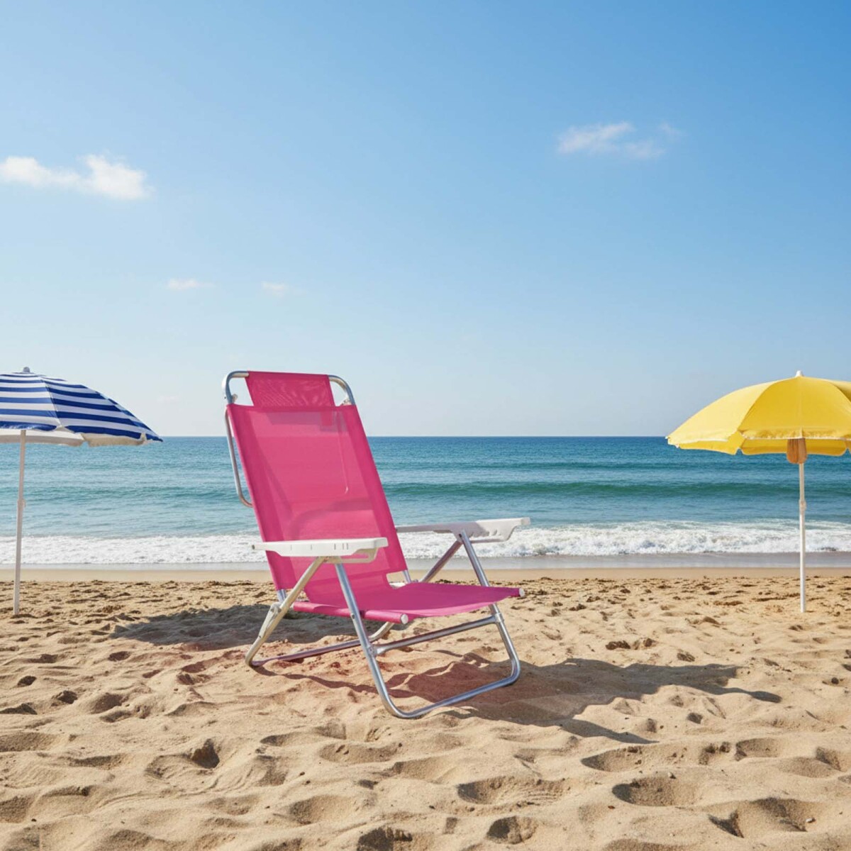 SILLA RECLINABLE PLAYA - ALUMINIO ROSA SUMMER MOR 