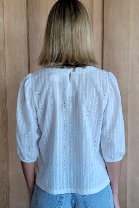 Remera Rose Broderie Blanco