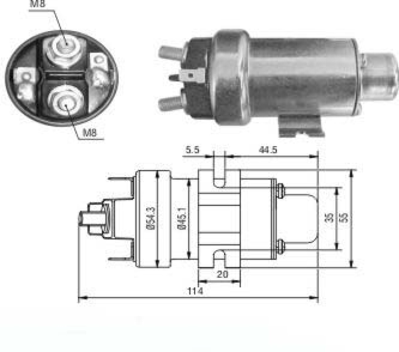 AUTOMATICO DE ARRANQUE - AUXILIAR 24V REFORZADO = IK.170 ZM 