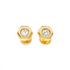 Abridores Punto de luz-Oro 18k-Piedra Zirconia-AB9515 conpiedra