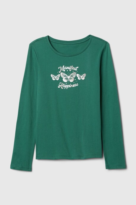 Remera Gràfico Manga Larga Niña Balsam Tree