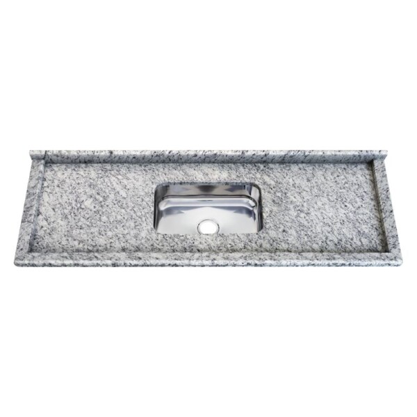 MESADA GRANITO 1.40 x 0.55 MT CON ZOCALO Y REBORDE - BLANCO PORTINARI MESADA GRANITO 1.40 x 0.55 MT CON ZOCALO Y REBORDE - BLANCO PORTINARI