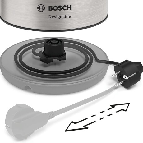 Hervidor de agua Bosch TWK3P420 1.7 lt ac. inox. ACERO-INOXIDABLE