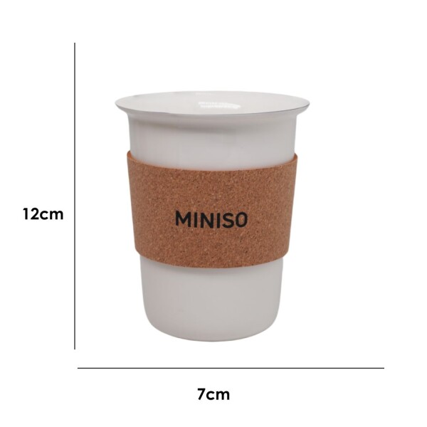 Vaso cerámica Wood 150ml blanco