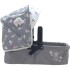Set Coche Muñecas 3en1 Transportadora Bolso De Cuevas Sky Variante Color Gris