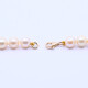Collar perlas de cultivo y broche de oro 18k. Collar perlas de cultivo y broche de oro 18k.