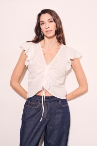 Blusa Boho Nácar
