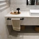 Toallero De Baño Negro Mate En Barra 50Cm Noken 000