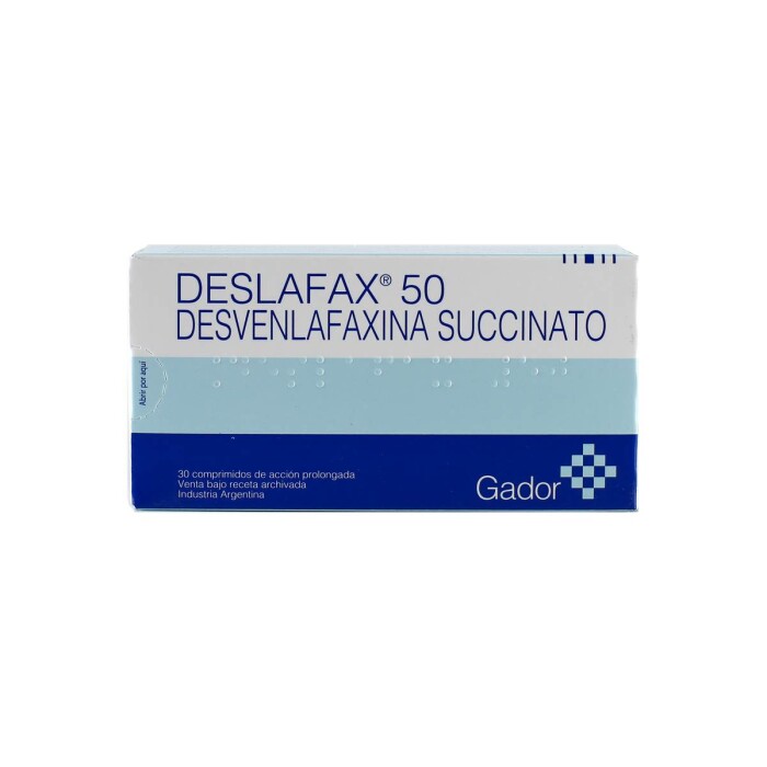 DESLAFAX 50 MG. CJ X 30 COMP. única
