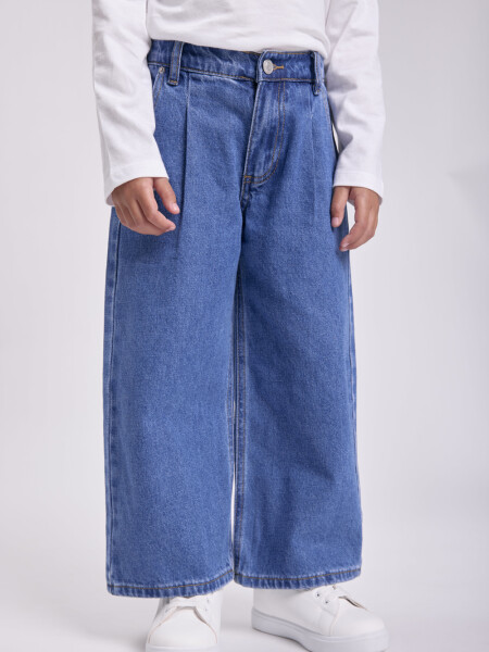 Pantalón jean pinzas Azul Claro