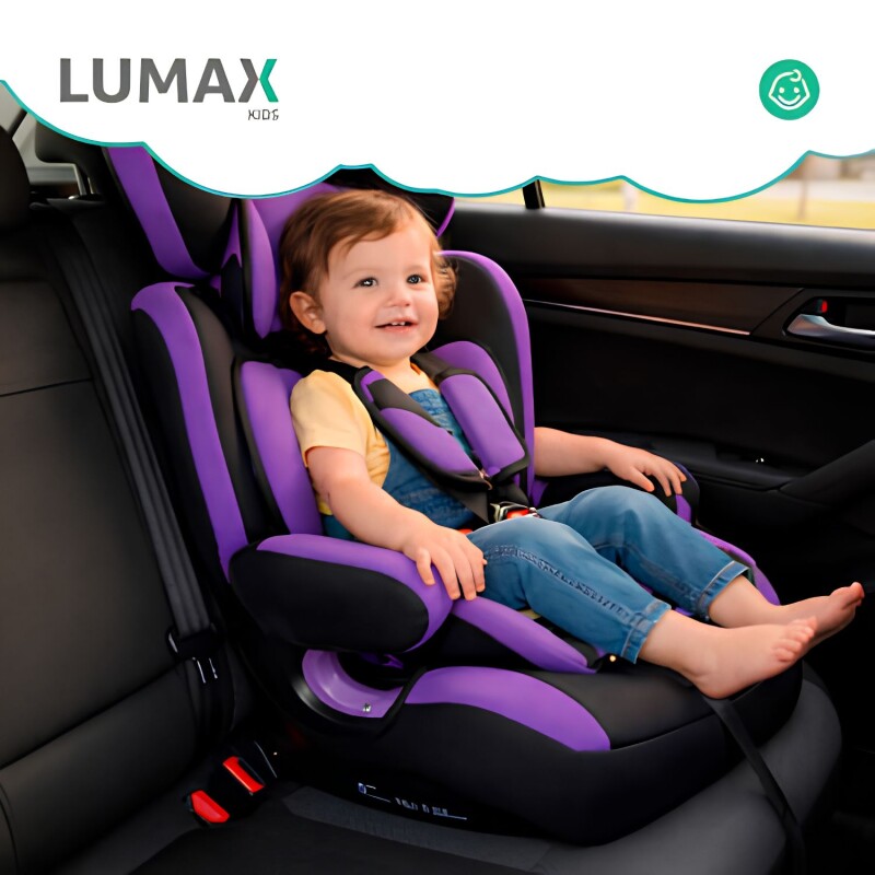 Silla para Auto Booster 3 en 1 Next Generation Lumax Kids Violeta
