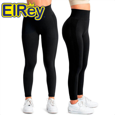 Calza Deportiva Push Up X2 Leggins Levanta Glúteos Negro