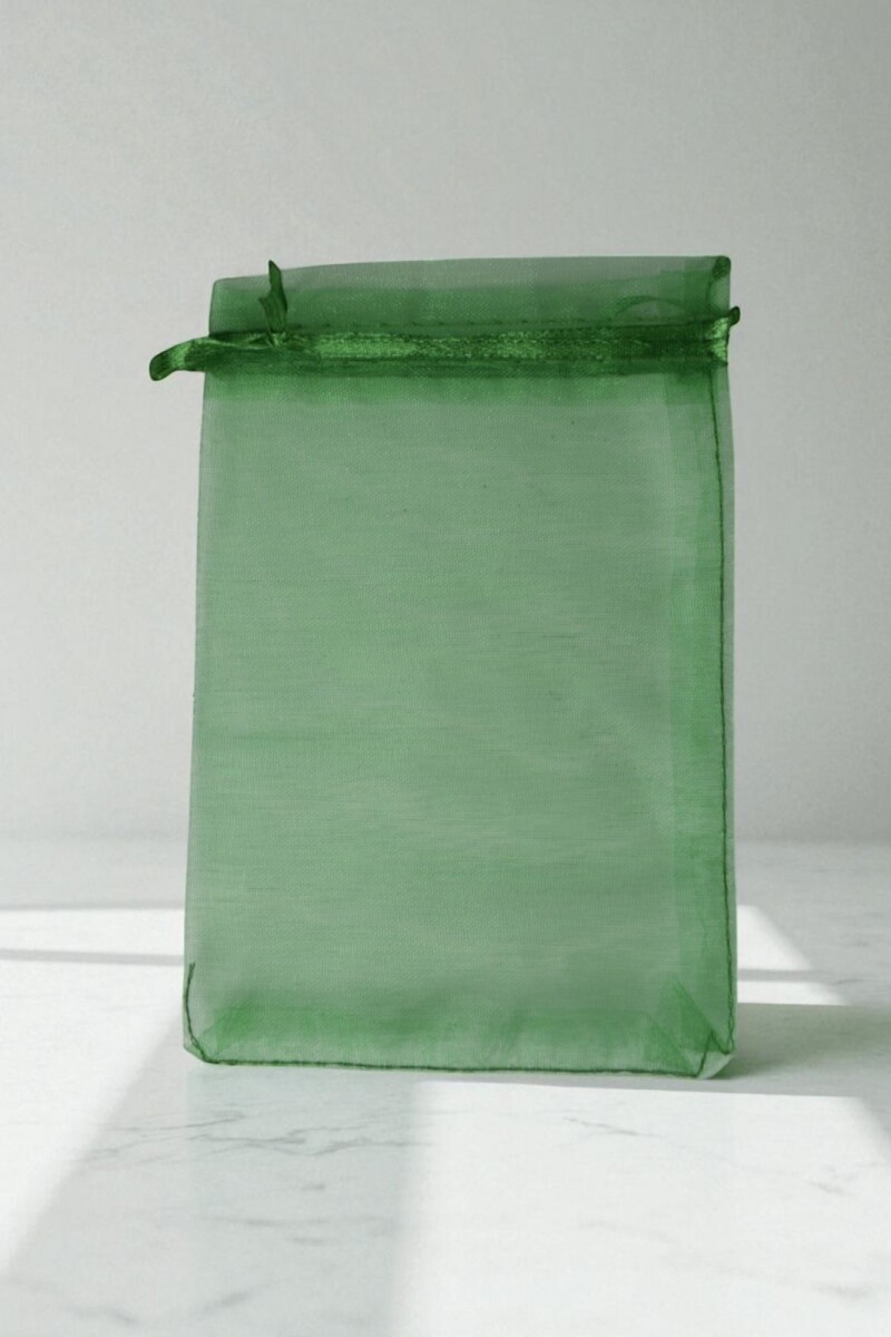 Bolsa organza 12x17 cm. - VERDE 