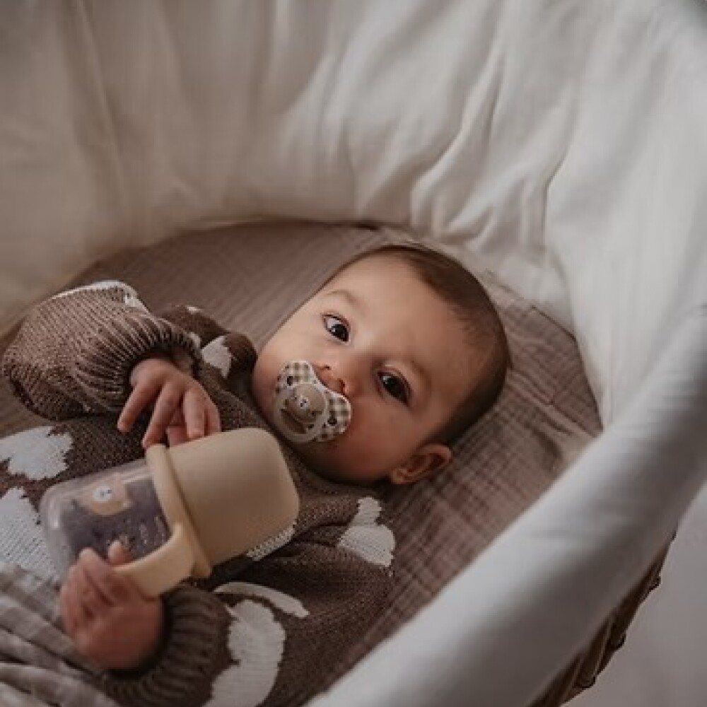 Vaso First Bottle SX PRO 6m+ SUAVINEX bear beige