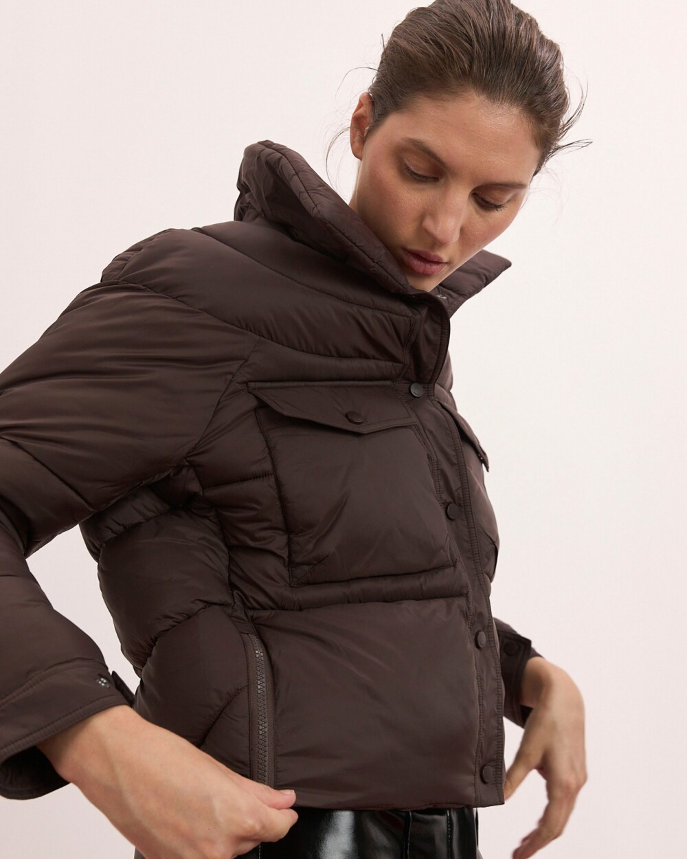 Puffer Greta Marron