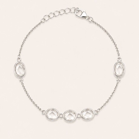 Pulsera Maldivas Cuarzo Cristal - Plata 925 Pulsera Maldivas Cuarzo Cristal - Plata 925