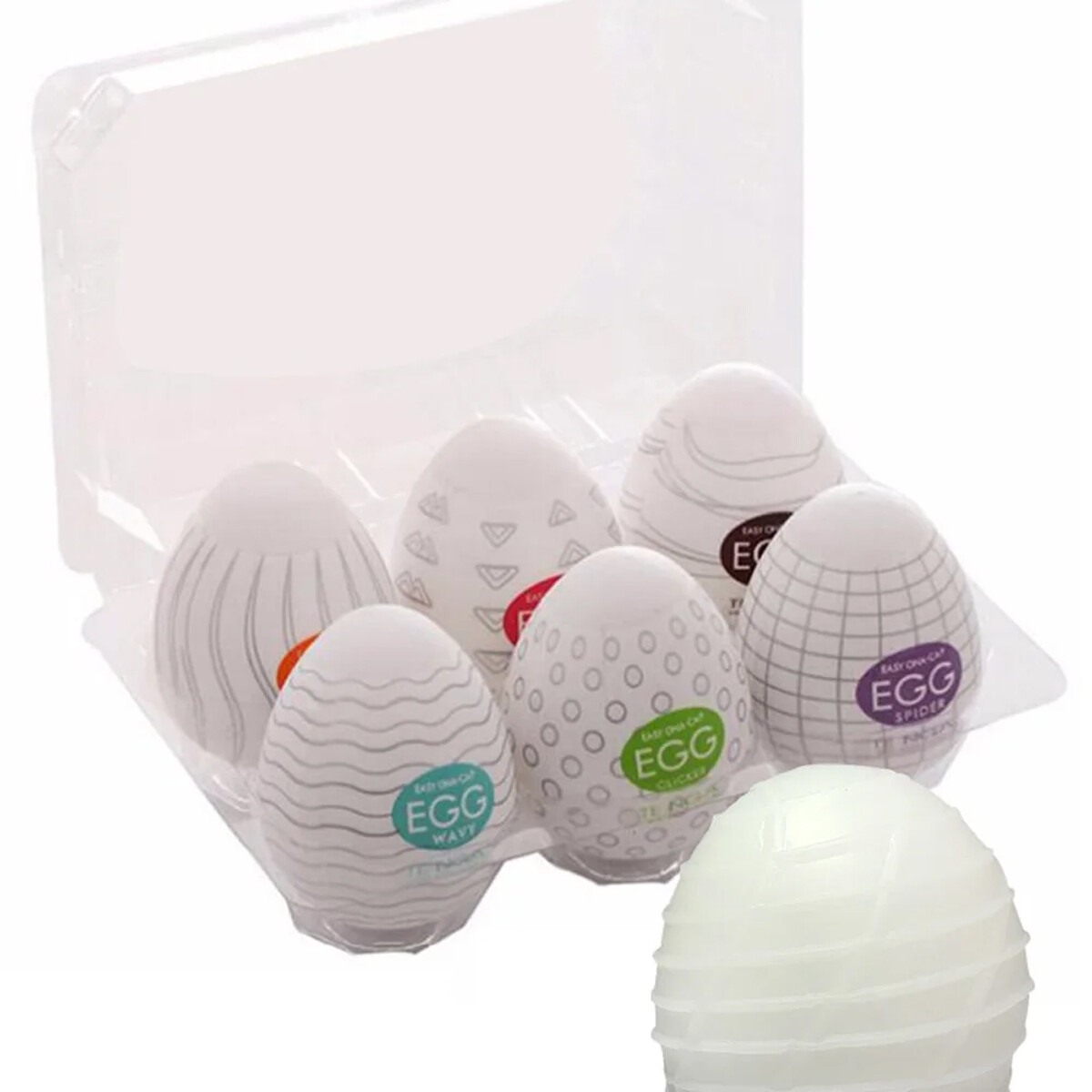 Huevos Masturbadores Tenga Set X6 Unidades 