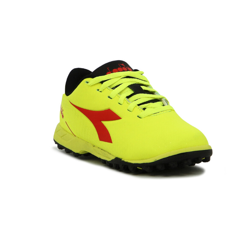Diadora Champion Niño Soccer Pichichi 5 Tf Amarillo Fluo-rojo