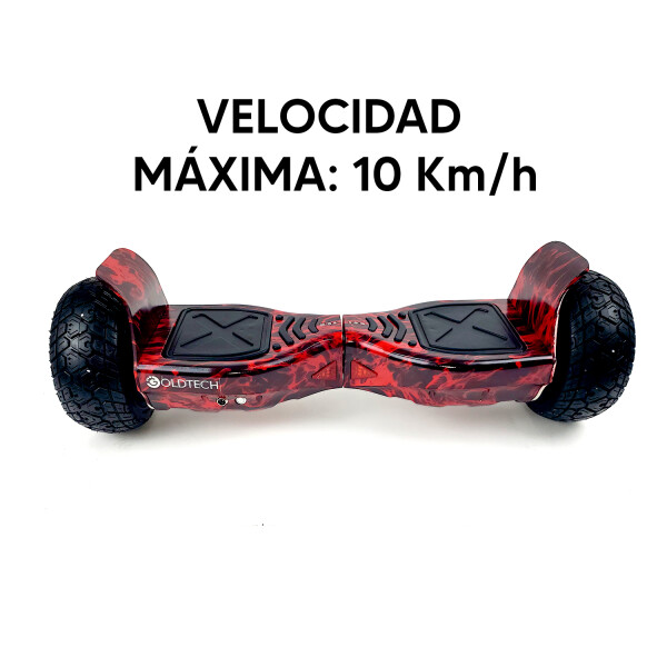 Skate Eléctrica 8.5 Goldtech Todoterreno ROJO