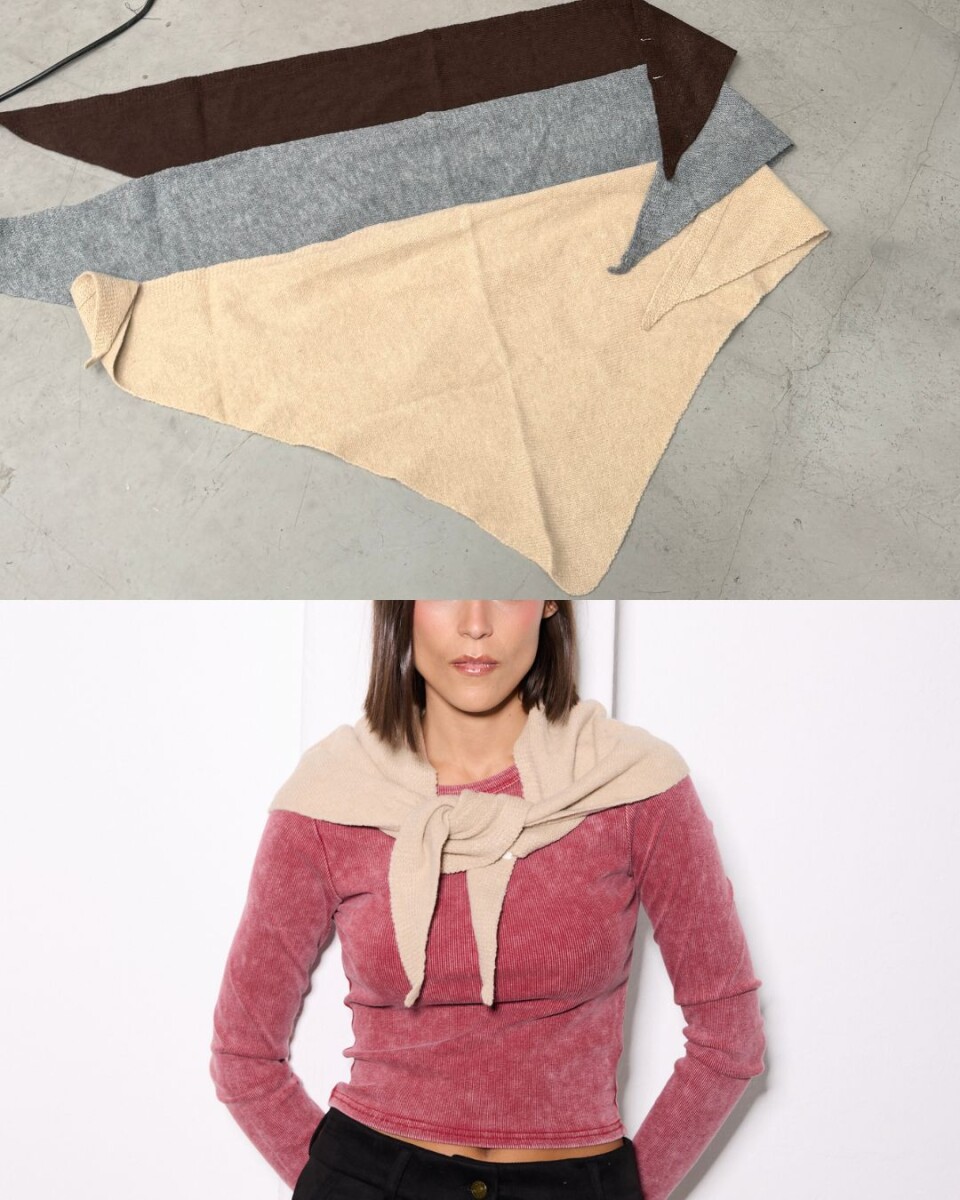 Pañuelo Knit - Beige 
