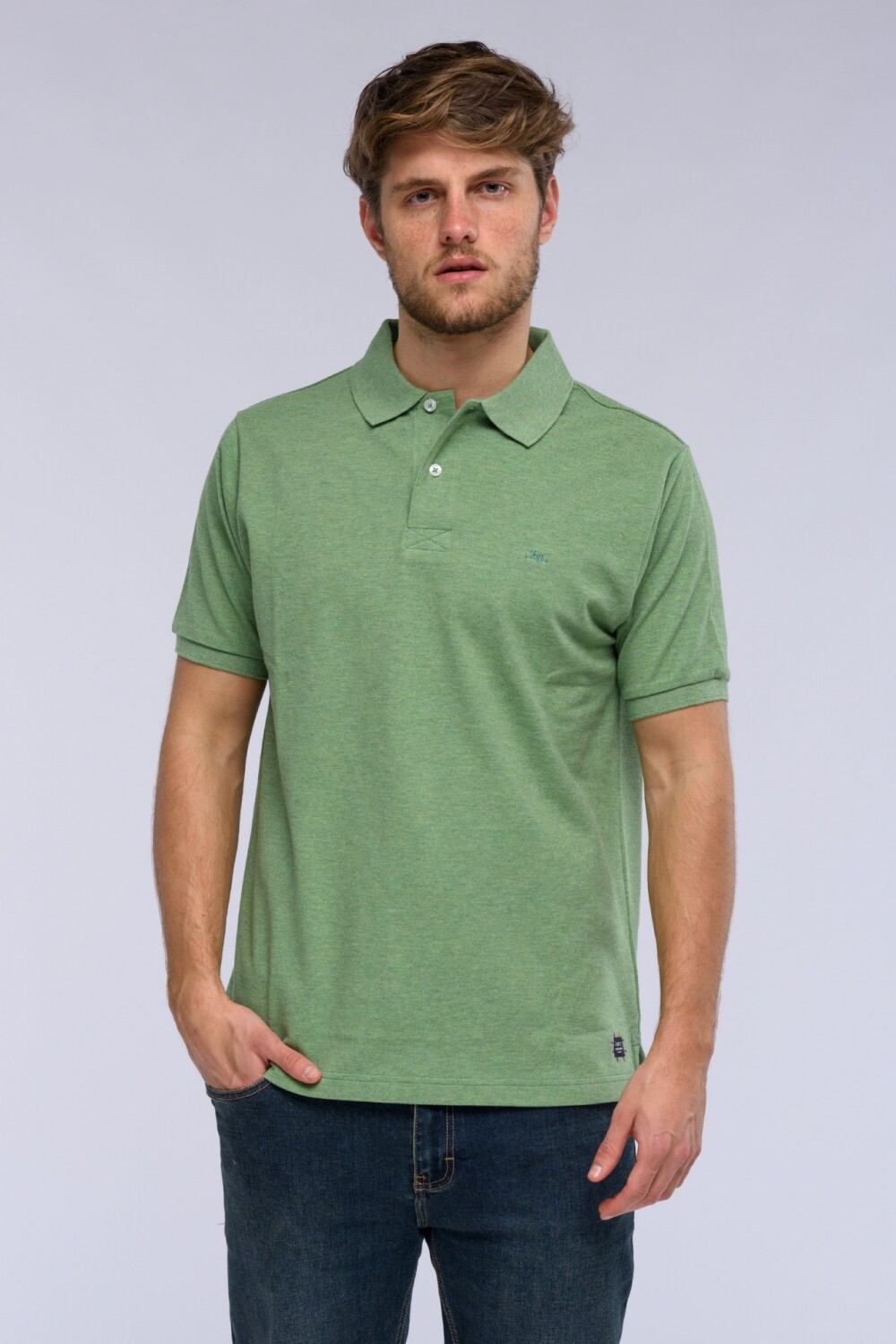 Remera polo pique lisa Lima