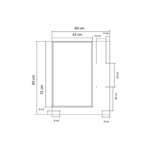 Espejos Para Baño 80X60 Aqualia 000