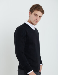 470313 SWEATER V HARRINGTON URBAN Negro