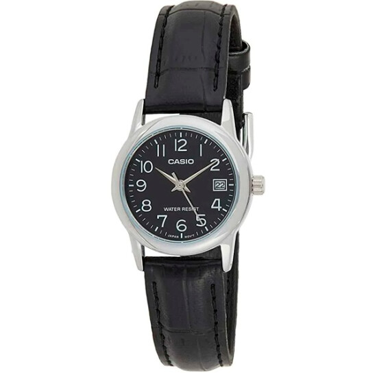 Reloj CASIO LTPV002L-1BUDF Cuero Negro Esfera 25mm 0
