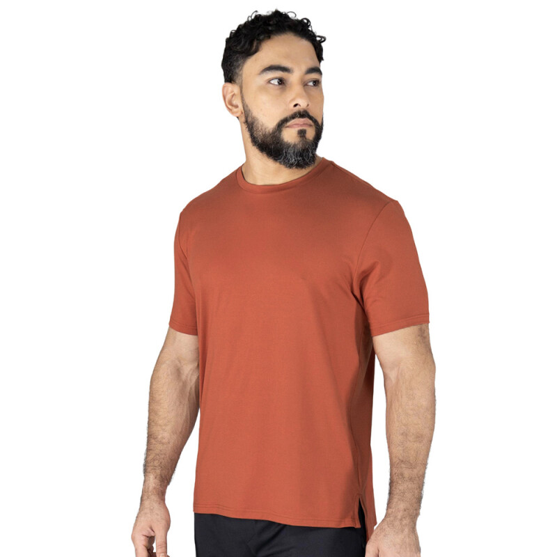 TSHIRT MEN POLY/SPX EVERLAST E-DAY OR M NARANJA