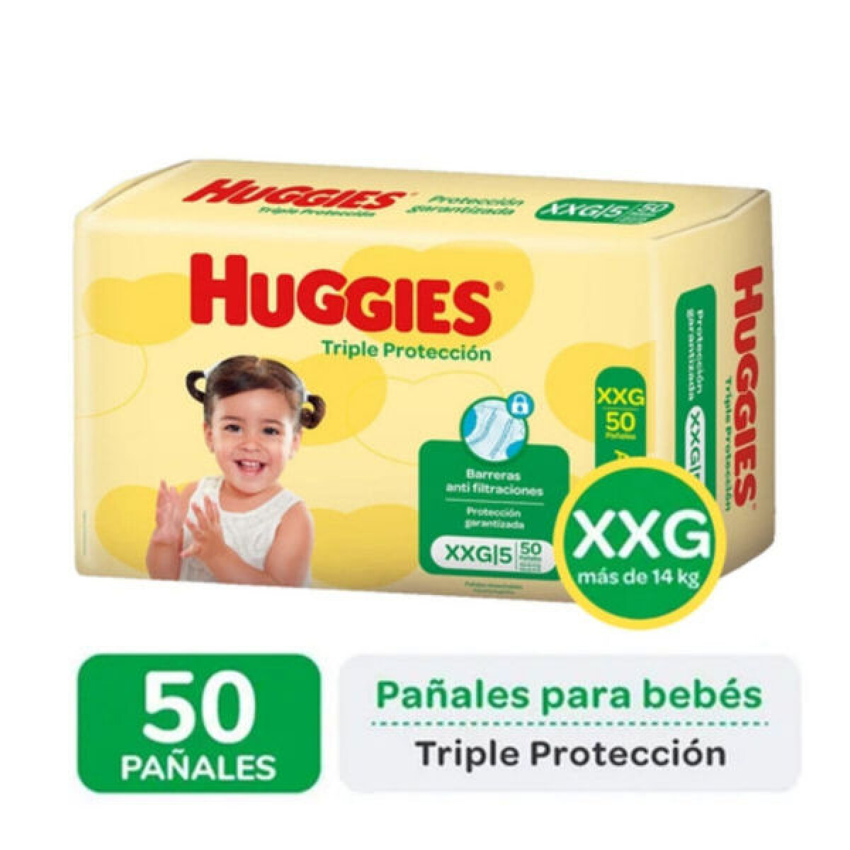 Pañales Huggies Clasicc XXG-5-50 