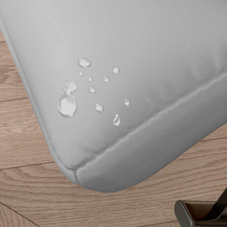 Sillón Reposera Mecedora Respaldo Ajustable Bolsillo Gris