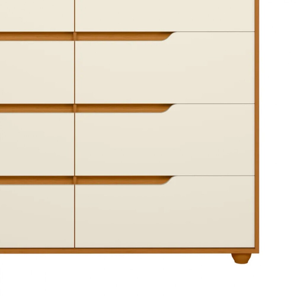 Cómoda 8 Cajones - Doble Marrón