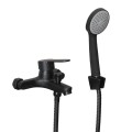 GRIFERÍA MONOCOMANDO EXTERIOR BAÑO DUCHA MODELO CANDIA NEGRO CON TRANSFERENCIA Grifería Monocomando Exterior Baño Ducha Modelo Candia Negro Con Transferencia