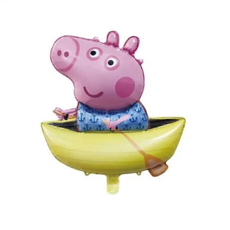 Set Globos Metal Peppa Pig X10 Pcs Cumple +Cinta N11 Cot002004