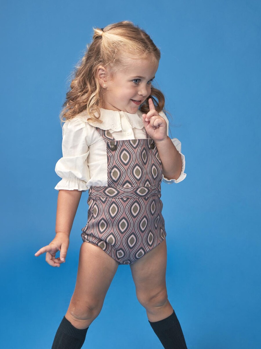 Peto De Twill Estampado Purpura