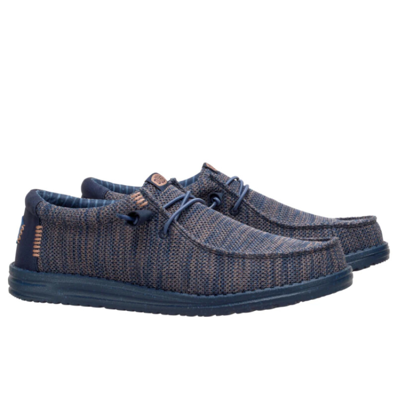 Zapatos Hey Dude Wally Stretch Mesh - Azul Zapatos Hey Dude Wally Stretch Mesh - Azul